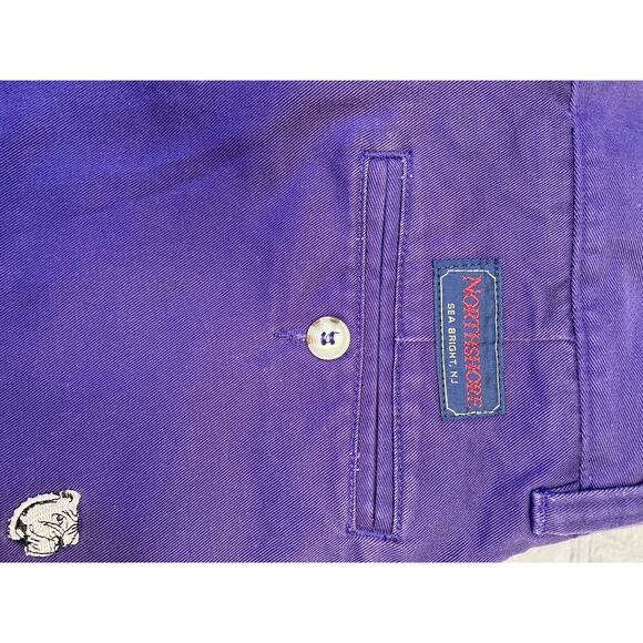 Mens Purple Bulldog Shorts 42 Washed Stoned & Beaten Embroidered 7” Inseam A357 - Picture 8 of 10